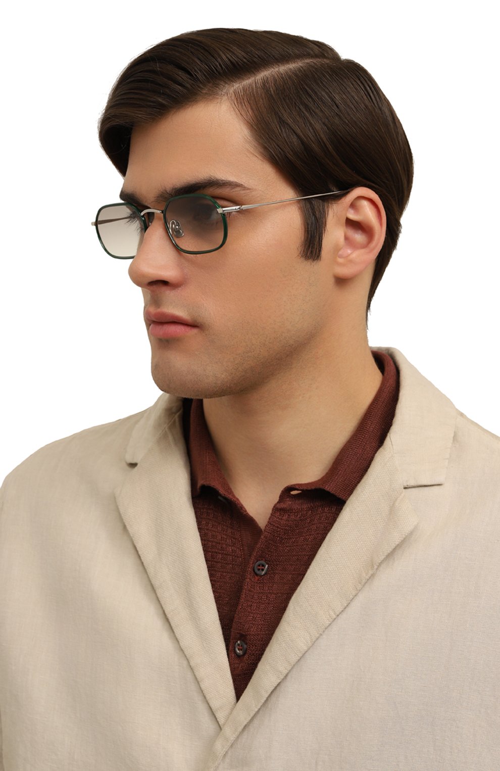 Солнцезащитные очки PETER&MAY WALK, арт. TT11 AKIRA GREEN LACQUER & SILVER LIGHT FADE BLACK, фото 3