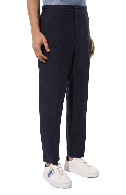 Льняные брюки Zegna UDI32A7/TT11 Синий  UDI32A7/TT11 Фото 3