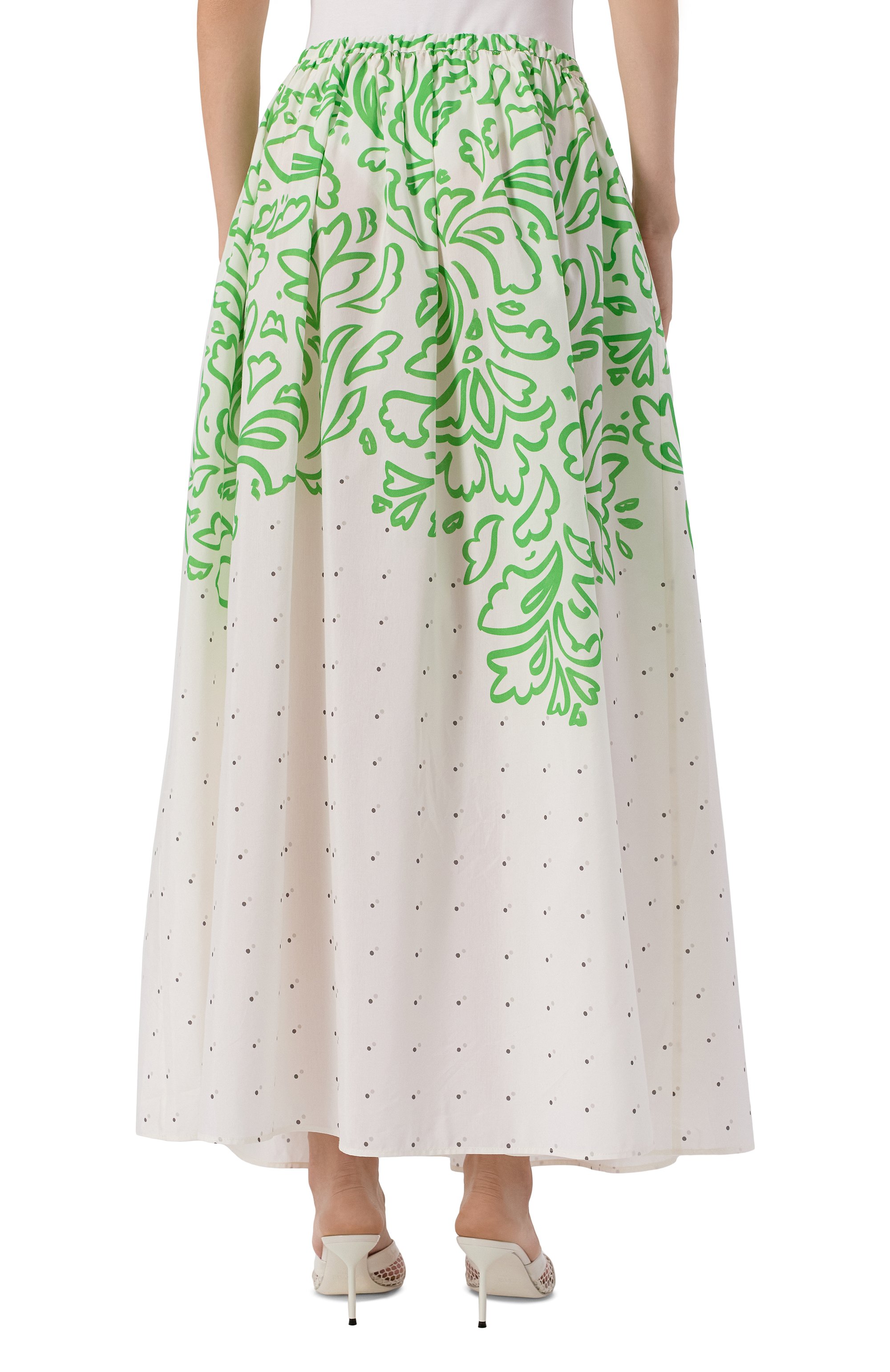 Юбка из хлопка и шелка ХОХЛОМА Х АЛЕНА АХМАДУЛЛИНА, арт. WTS2243, фото 4