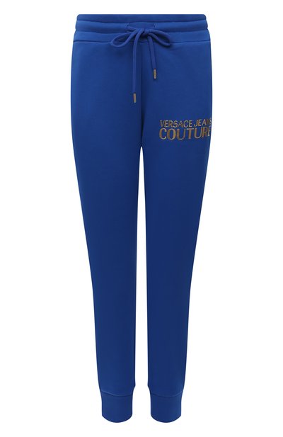 Женские хлопковые джоггеры VERSACE JEANS COUTURE, арт. 71HAAT04-71DP310 L0G0 F0IL S C0TT0N/CF00T