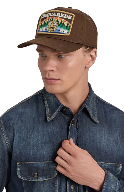 Мужская хлопковая бейсболка DSQUARED2, арт. BCM0924/05C00001