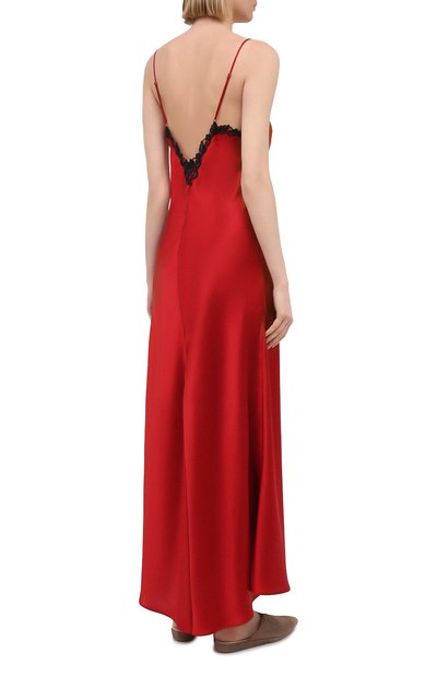 Шелковая сорочка LA PERLA красного цвета по цене 132500 руб., арт. 0019226/0290, фото 4 Шелковая сорочка LA PERLA, арт. 0019226/0290, фото 4