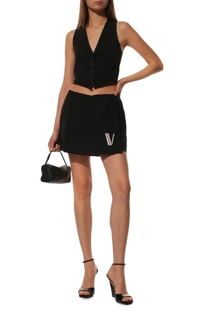 Юбка-шорты из смеси шерсти и шелка VALENTINO, арт. TB3RA5P51CF, фото 2