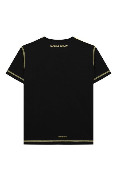 Хлопковая футболка MARCELO BURLON KIDS OF MILAN, арт. 21E/B/MB/1116/0010/2-6Y, фото 2