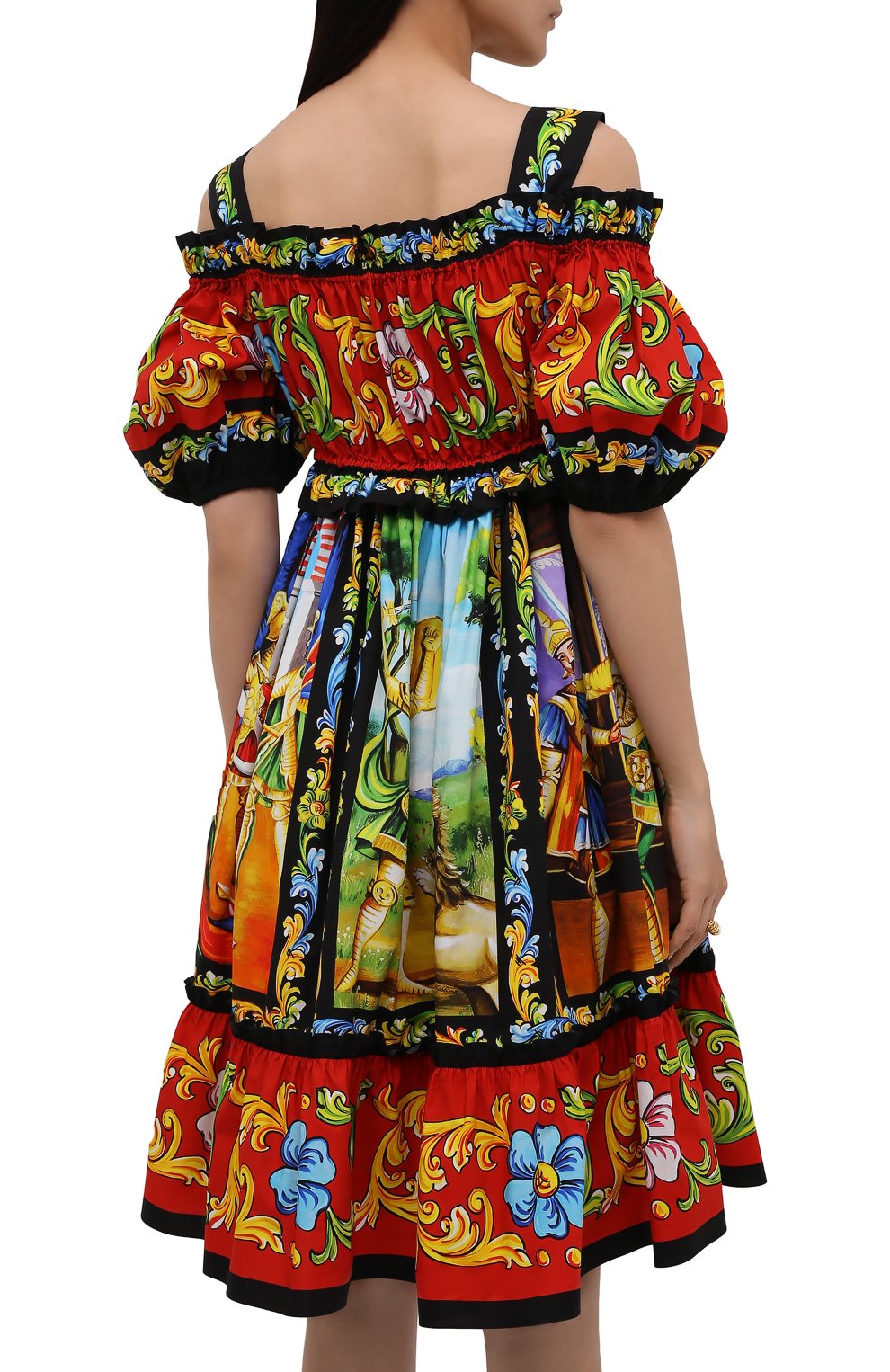Хлопковое платье DOLCE & GABBANA, арт. F65H9T/GDS11, фото 4