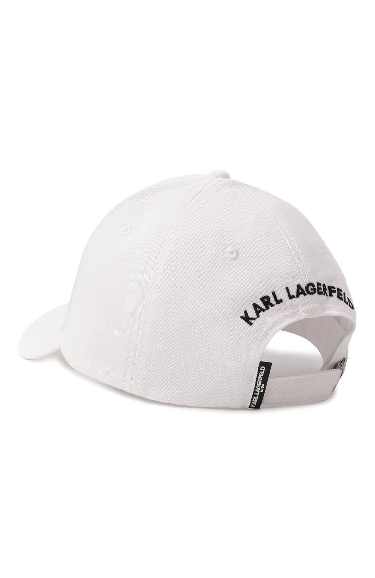 Хлопковая бейсболка KARL LAGERFELD KIDS, арт. Z30398, фото 1