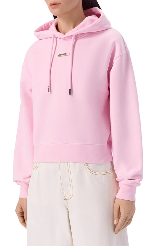 Хлопковое худи Jacquemus 24EH0W00247/AJ00109 Розовый  24EH0W00247/AJ00109 Фото 3