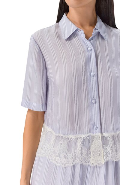 Шелковая рубашка FRAME DENIM, арт. WE26WSH018/THE STRIPE LACE SHIRT, фото 5