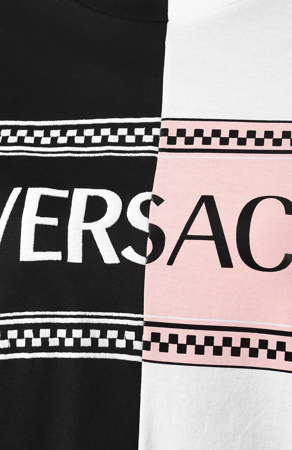 Хлопковая футболка VERSACE разноцветного цвета по цене 61850 руб., арт. A82248/A201952, фото 5 Хлопковая футболка VERSACE, арт. A82248/A201952, фото 5