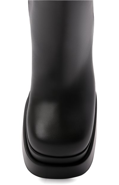 Кожаные ботильоны VERSACE черного цвета по цене 144500 руб., арт. 1001783/DVT2P, фото 5 Кожаные ботильоны VERSACE, арт. 1001783/DVT2P, фото 5