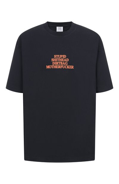 Мужская хлопковая футболка VETEMENTS, арт. ME76TR221B/1200 LIGHT JERSEY