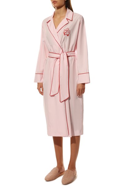 Хлопковый халат GANNI, арт. F6726, фото 3