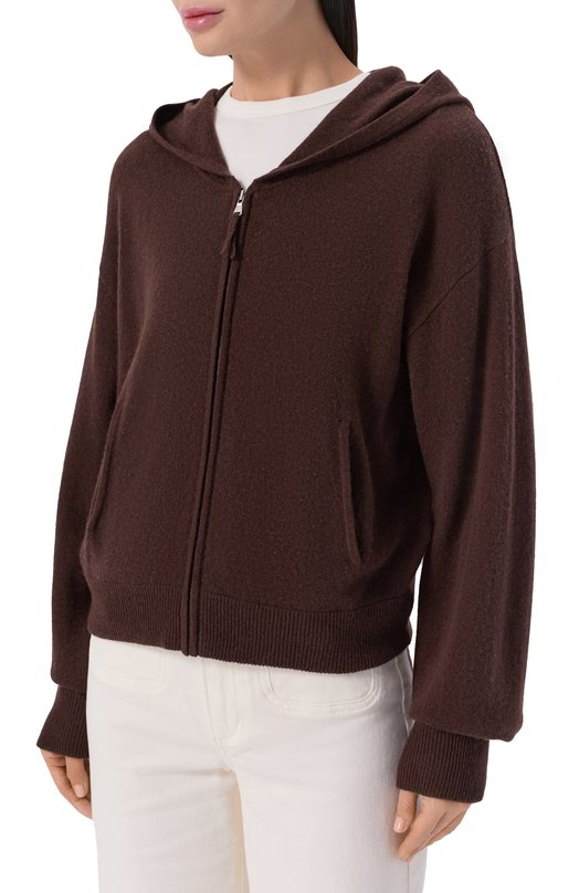 Кардиган из шерсти и кашемира Allude 255/17700 Коричневый  255/17700 Фото 3