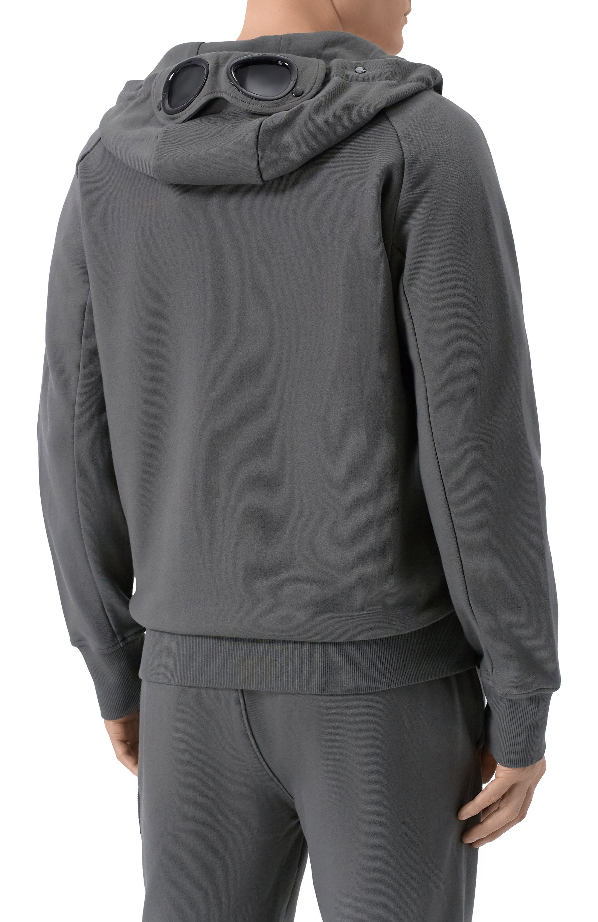 Хлопковая толстовка C.P. COMPANY темно-серого цвета по цене 39950 руб., арт. 20CMSS715A/005086W, фото 4 Хлопковая толстовка C.P. COMPANY, арт. 20CMSS715A/005086W, фото 4