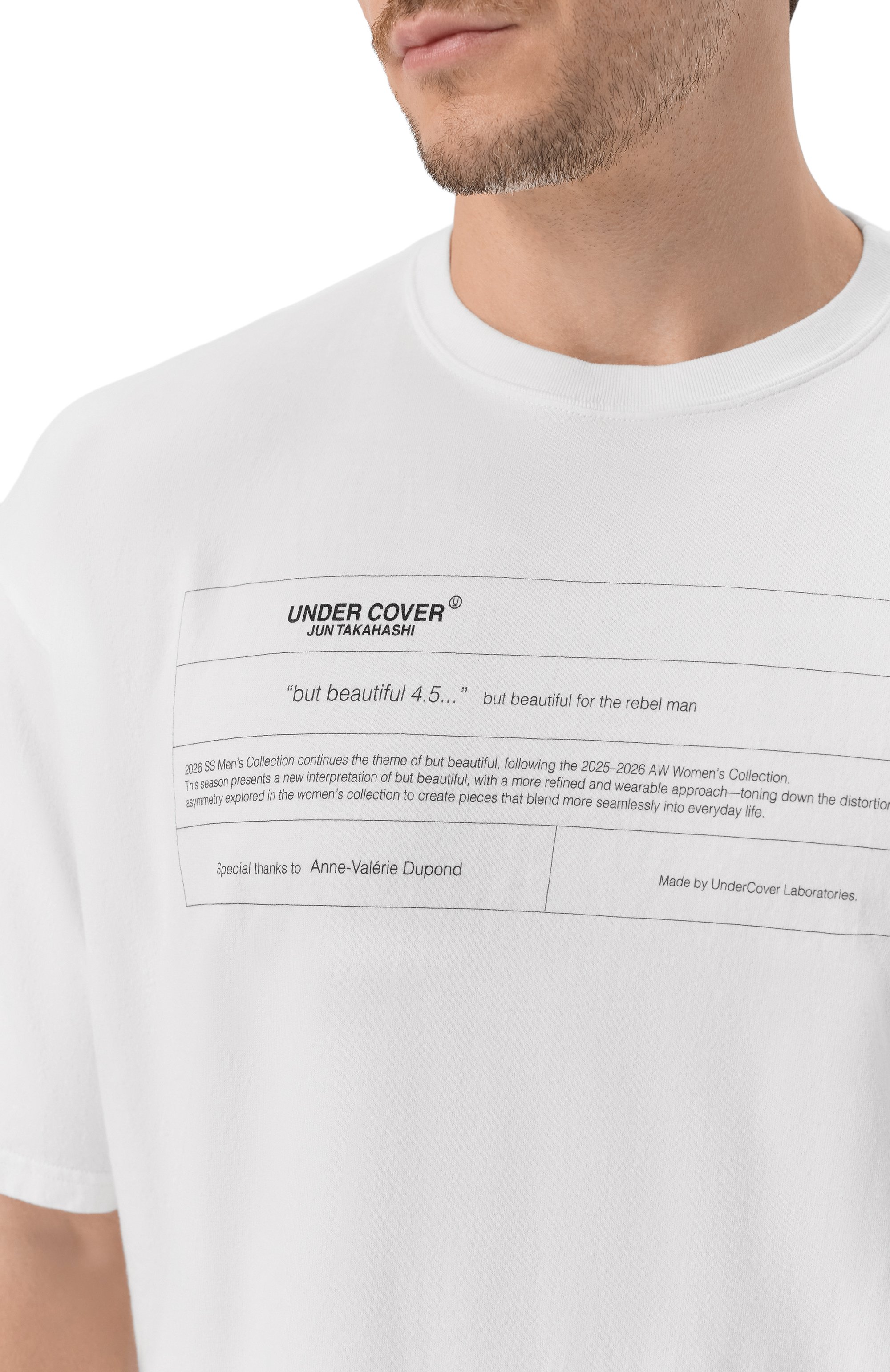 Хлопковая футболка UNDERCOVER, арт. UC1F3803, фото 5