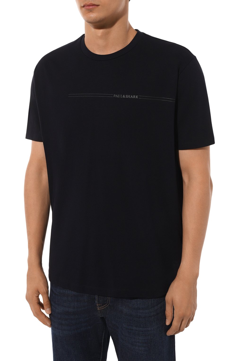 Хлопковая футболка PAUL&SHARK, арт. 14311651/050, фото 3