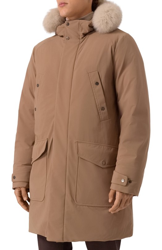 Парка с отделкой из лисицы Stefano Ricci M6J5400061/PA003R Коричневый  M6J5400061/PA003R Фото 3