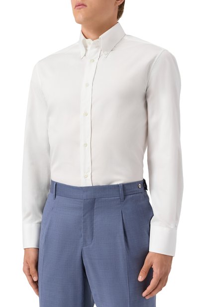 Хлопковая сорочка BRUNELLO CUCINELLI, арт. MBUC41716, фото 3