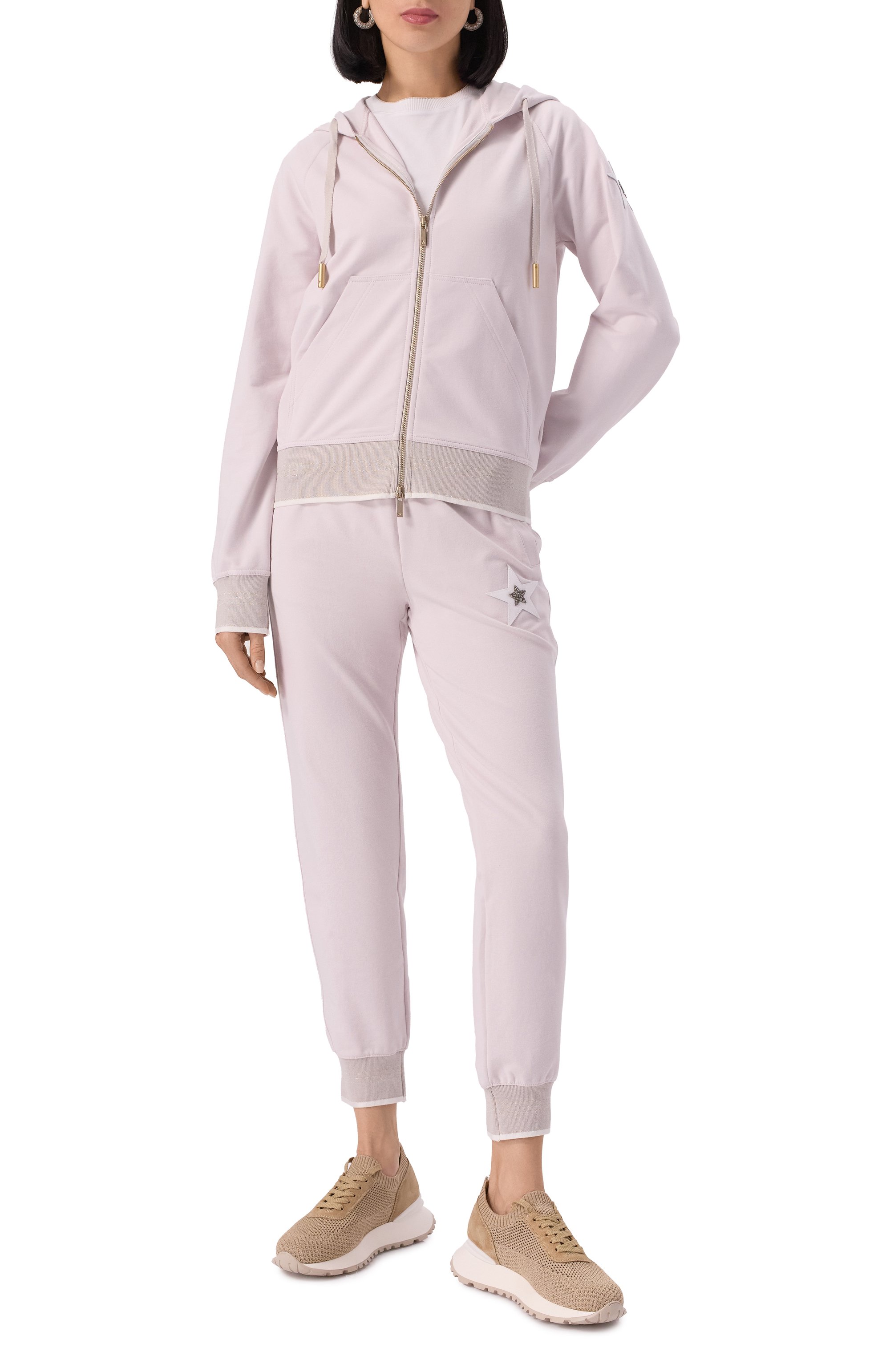 Хлопковые джоггеры LORENA ANTONIAZZI, арт. PA96/9999, фото 2