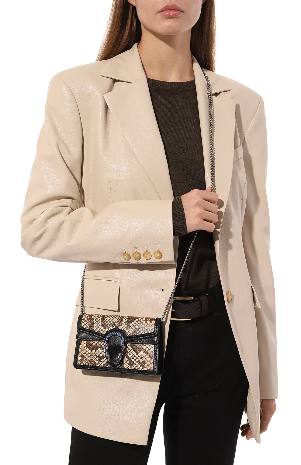 Сумка dionysus super mini из кожи питона GUCCI, арт. 476432 EZ6GN, фото 2