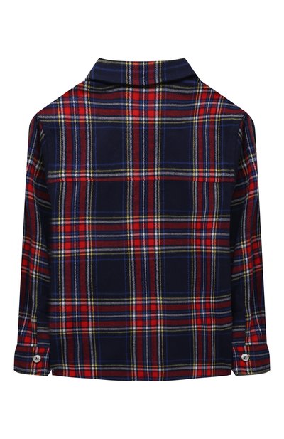 Хлопковая рубашка MOSCHINO синего цвета по цене 22900 руб., арт. HUC010/N0Z78/4A-8A, фото 2 Хлопковая рубашка MOSCHINO, арт. HUC010/N0Z78/4A-8A, фото 2