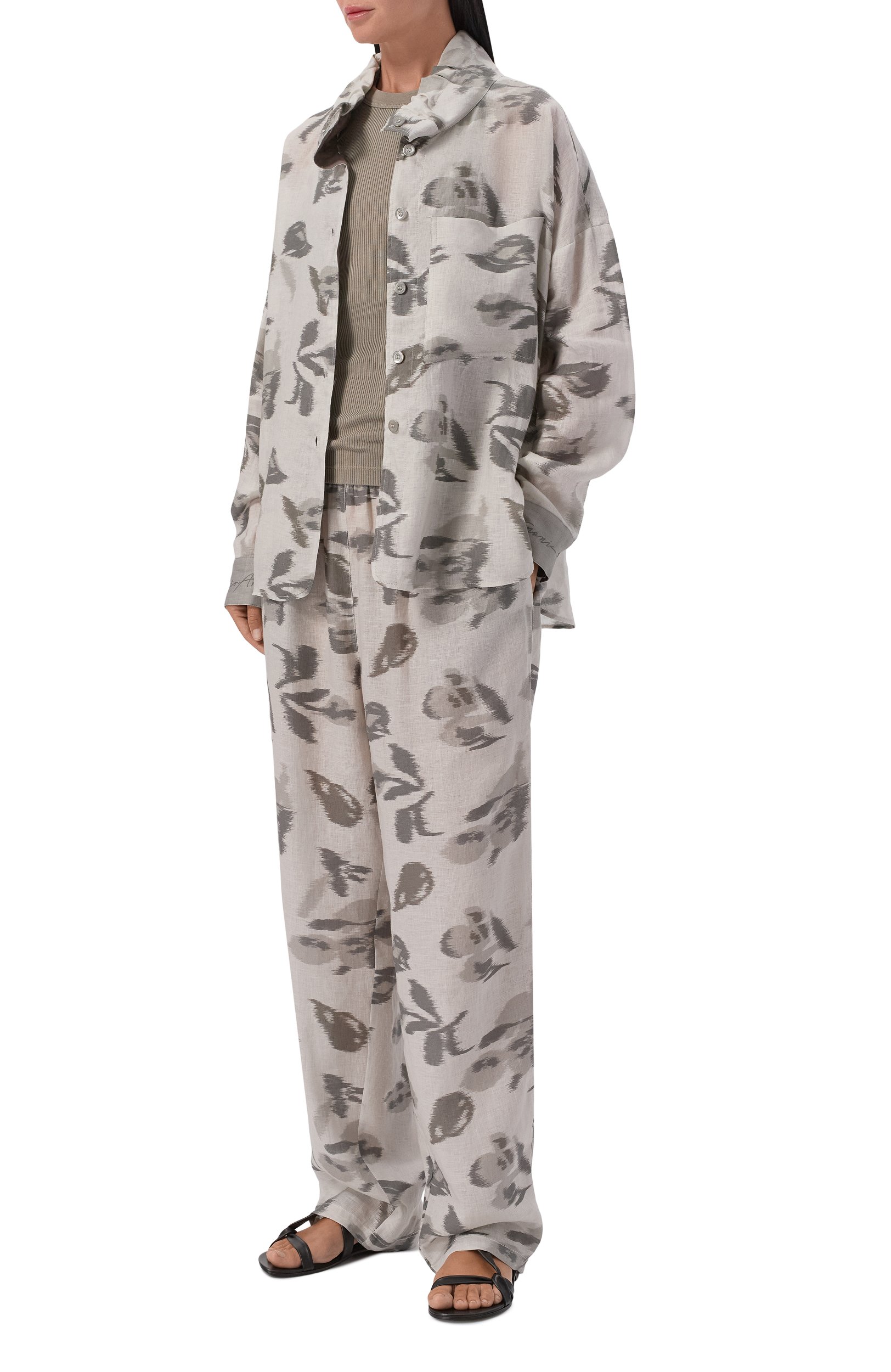 Льняная рубашка EMPORIO ARMANI, арт. EW004950/AF26966, фото 2