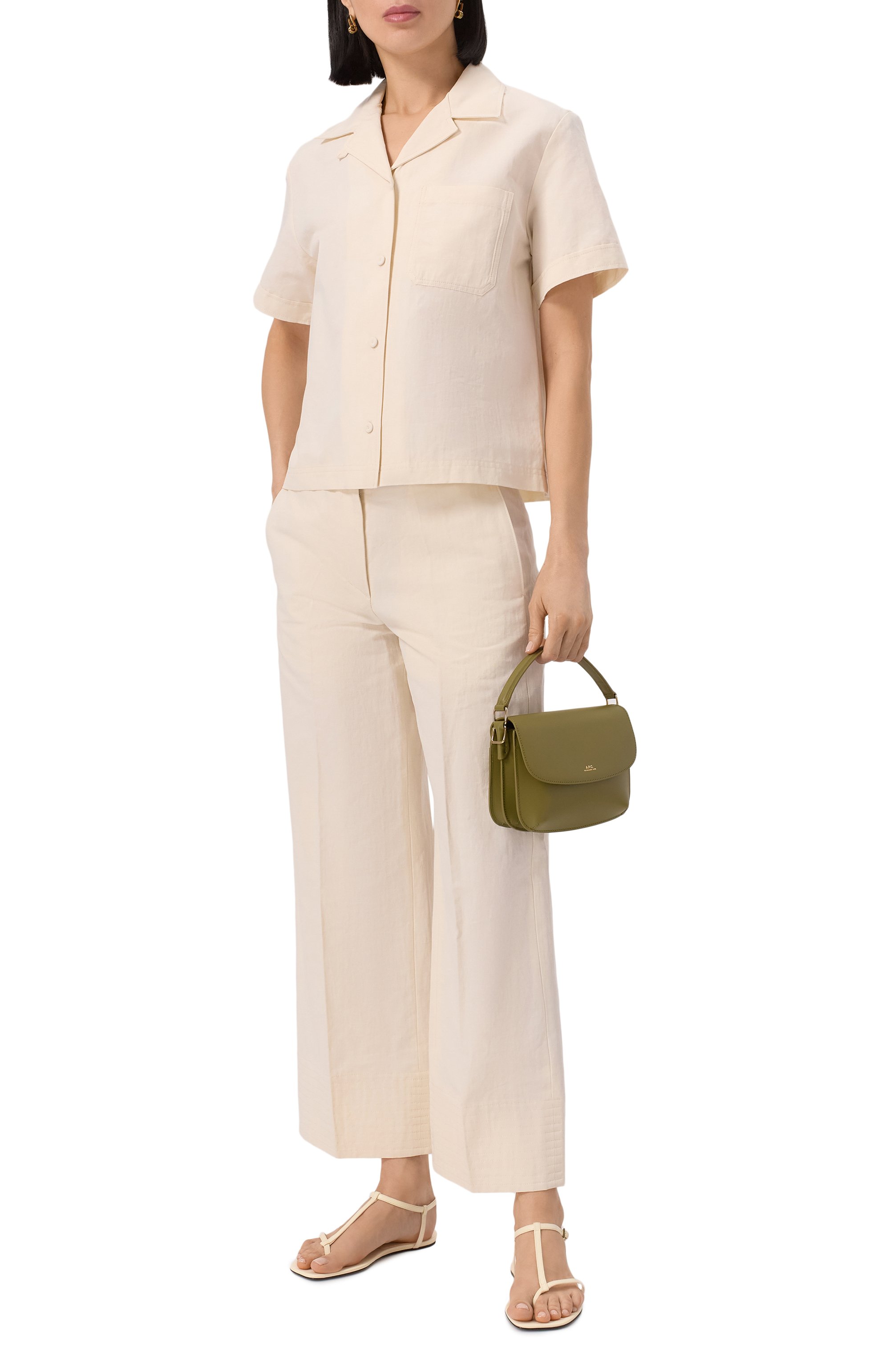 Хлопковая рубашка A.P.C., арт. F12583/C0HEJ, фото 2