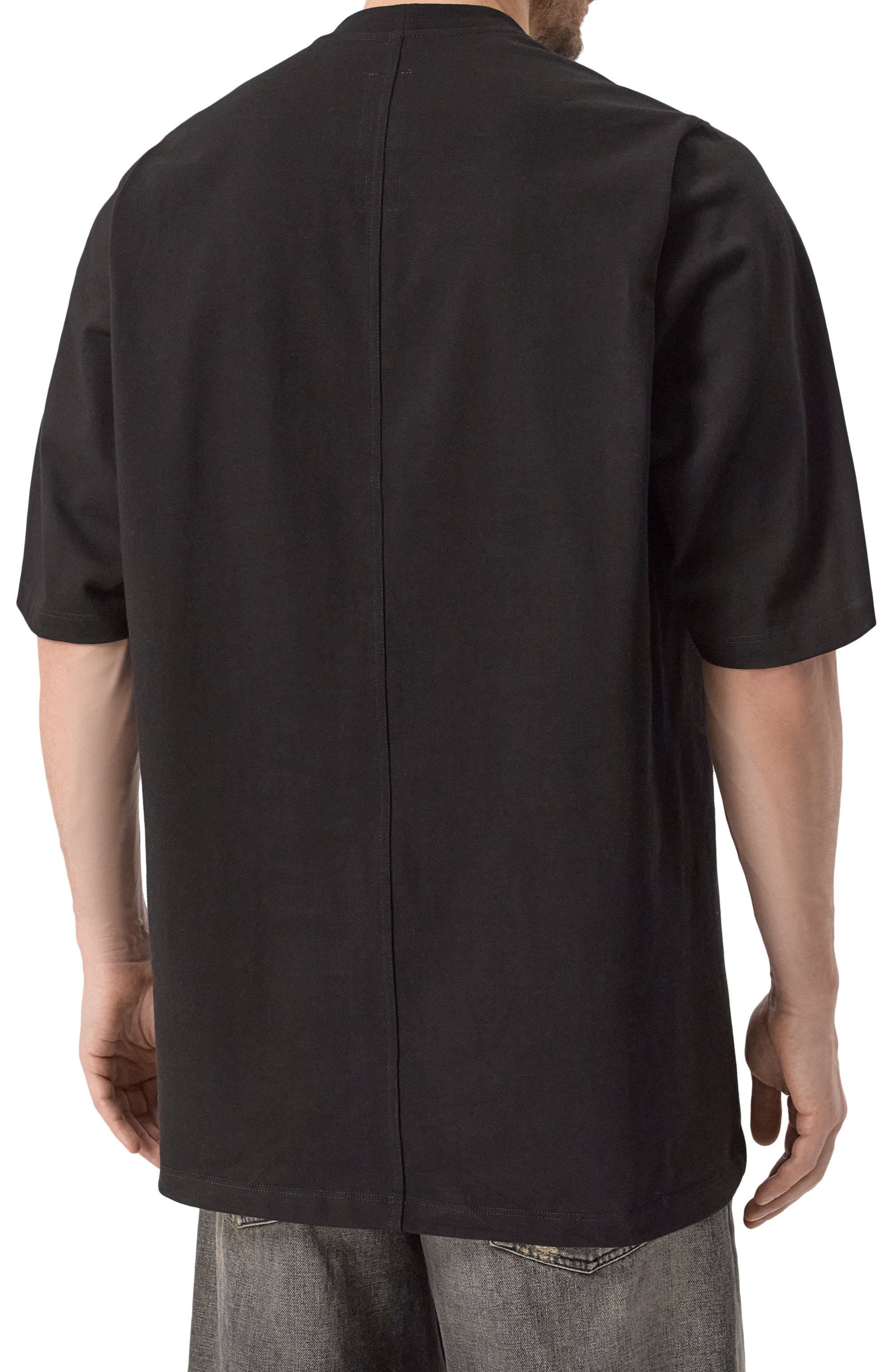 Хлопковая футболка RICK OWENS, арт. RU01E5249/BA, фото 4