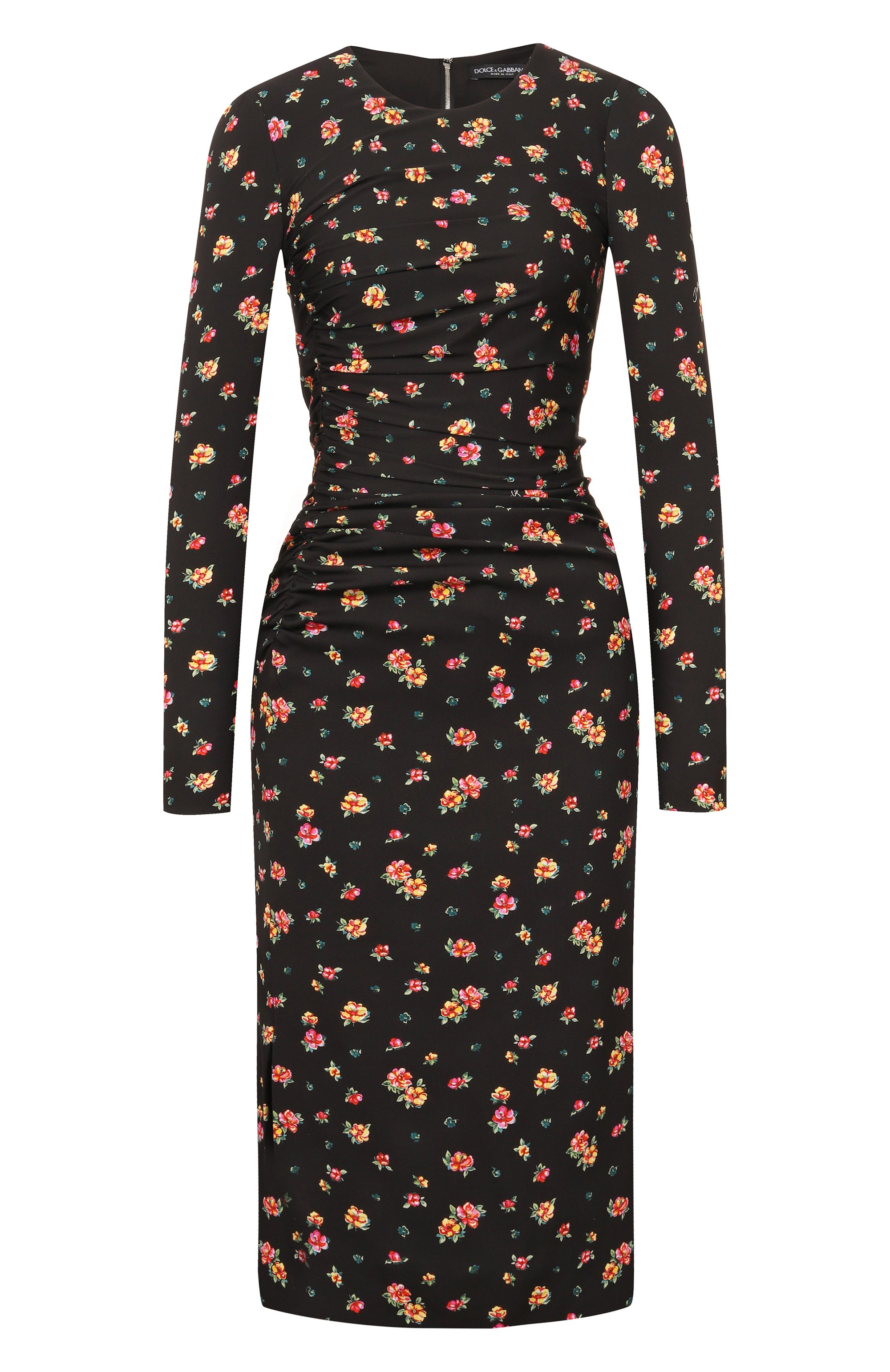 Шелковое платье DOLCE & GABBANA черного цвета по цене 363000 руб., арт. F60G7T/FSA8F, фото 1 Шелковое платье DOLCE & GABBANA, арт. F60G7T/FSA8F, фото 1