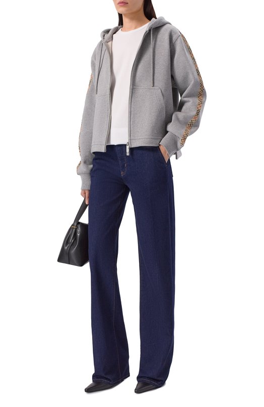 Хлопковая толстовка Burberry 8118973 Серый  8118973 Фото 2