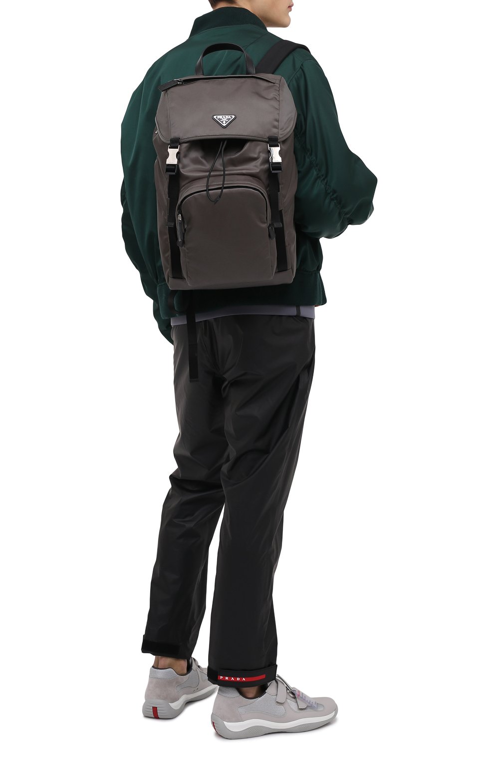 Текстильный рюкзак PRADA, арт. 2VZ135-2DMG-F0414-HOL, фото 3