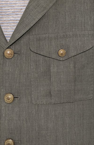 Пиджак из смеси льна и шерсти ELEVENTY PLATINUM, арт. A75GIAA04 TES0A133, фото 5