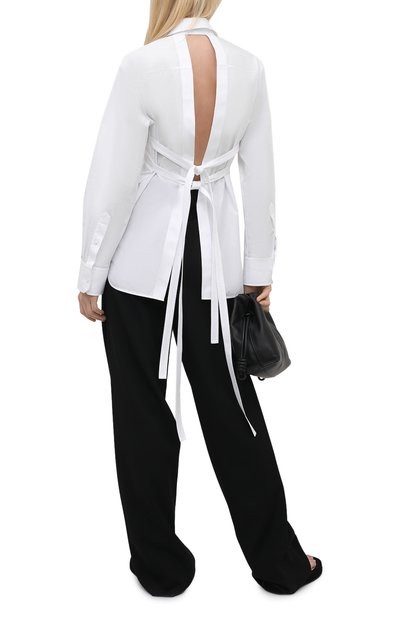 Хлопковая рубашка HELMUT LANG белого цвета по цене 39650 руб., арт. L02HW503, фото 2 Хлопковая рубашка HELMUT LANG, арт. L02HW503, фото 2