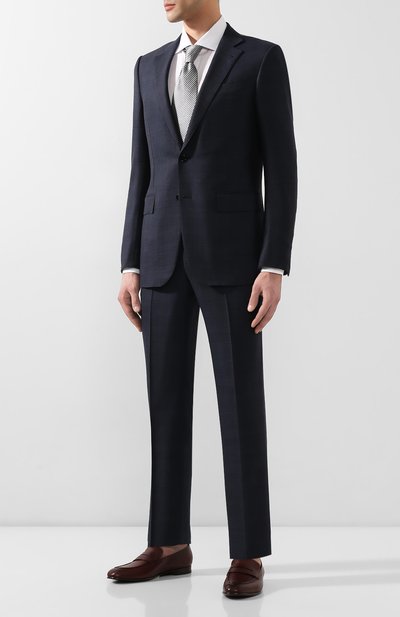 Кожаные пенни-лоферы ZEGNA бордового цвета по цене 79950 руб., арт. A3014X-LHAFR, фото 2 Кожаные пенни-лоферы ZEGNA, арт. A3014X-LHAFR, фото 2