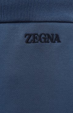 Мужские хлопковые джоггеры ZEGNA синего цвета, арт. N6N001760 | Фото 5 (Материал сплава: Проставлено; Длина (брюки, джинсы): Стандартные; Драгоценные камни: Проставлено; Материал внешний: Хлопок; Силуэт М (брюки): Джоггеры; Стили: Кэжуэл)