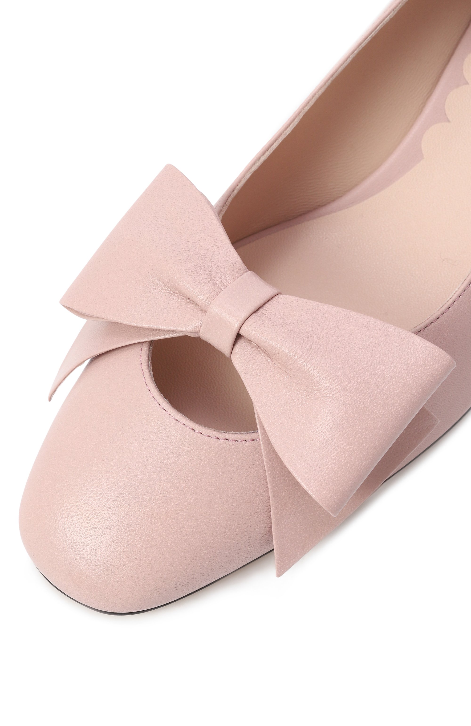 Кожаные туфли bowow 45 VALENTINO светло-розового цвета по цене 118000 руб., арт. 6W2S0LB5/DDT, фото 7 Кожаные туфли bowow 45 VALENTINO, арт. 6W2S0LB5/DDT, фото 7