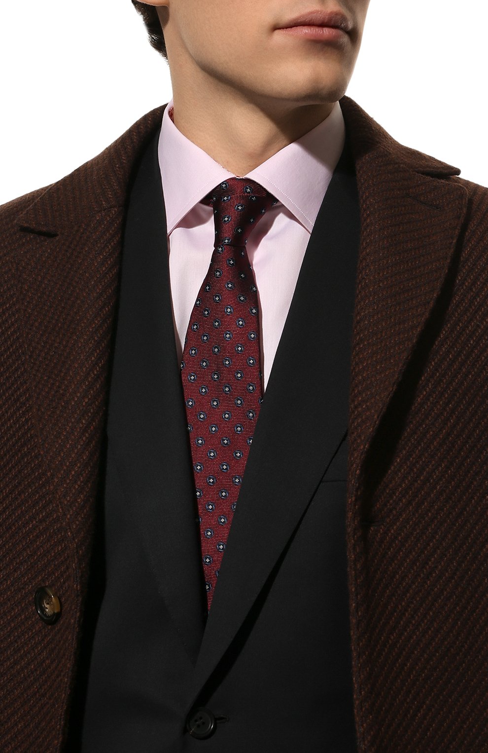 Шелковый галстук ZEGNA бордового цвета по цене 19950 руб., арт. Z3D04T/1XW, фото 2 Шелковый галстук ZEGNA, арт. Z3D04T/1XW, фото 2
