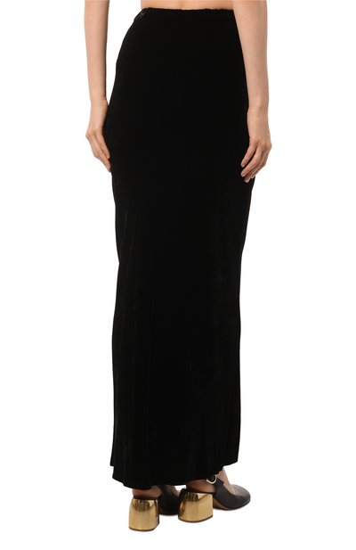 Бархатная юбка ANTONELLI FIRENZE черного цвета по цене 79950 руб., арт. K9217/716P, фото 4 Бархатная юбка ANTONELLI FIRENZE, арт. K9217/716P, фото 4