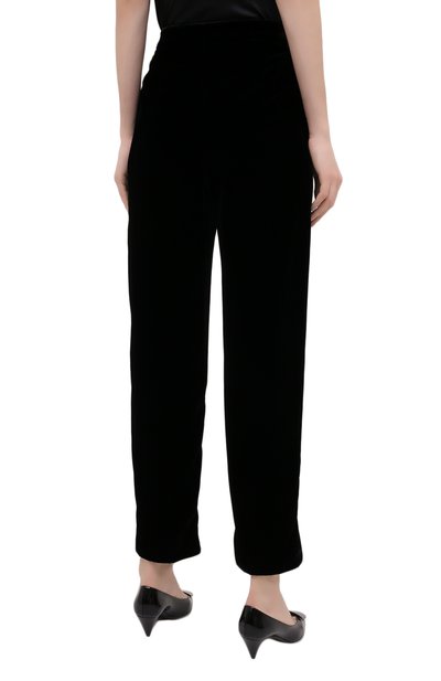 Бархатные брюки GIORGIO ARMANI черного цвета по цене 198500 руб., арт. 0WHPP0F3/T01FD, фото 4 Бархатные брюки GIORGIO ARMANI, арт. 0WHPP0F3/T01FD, фото 4