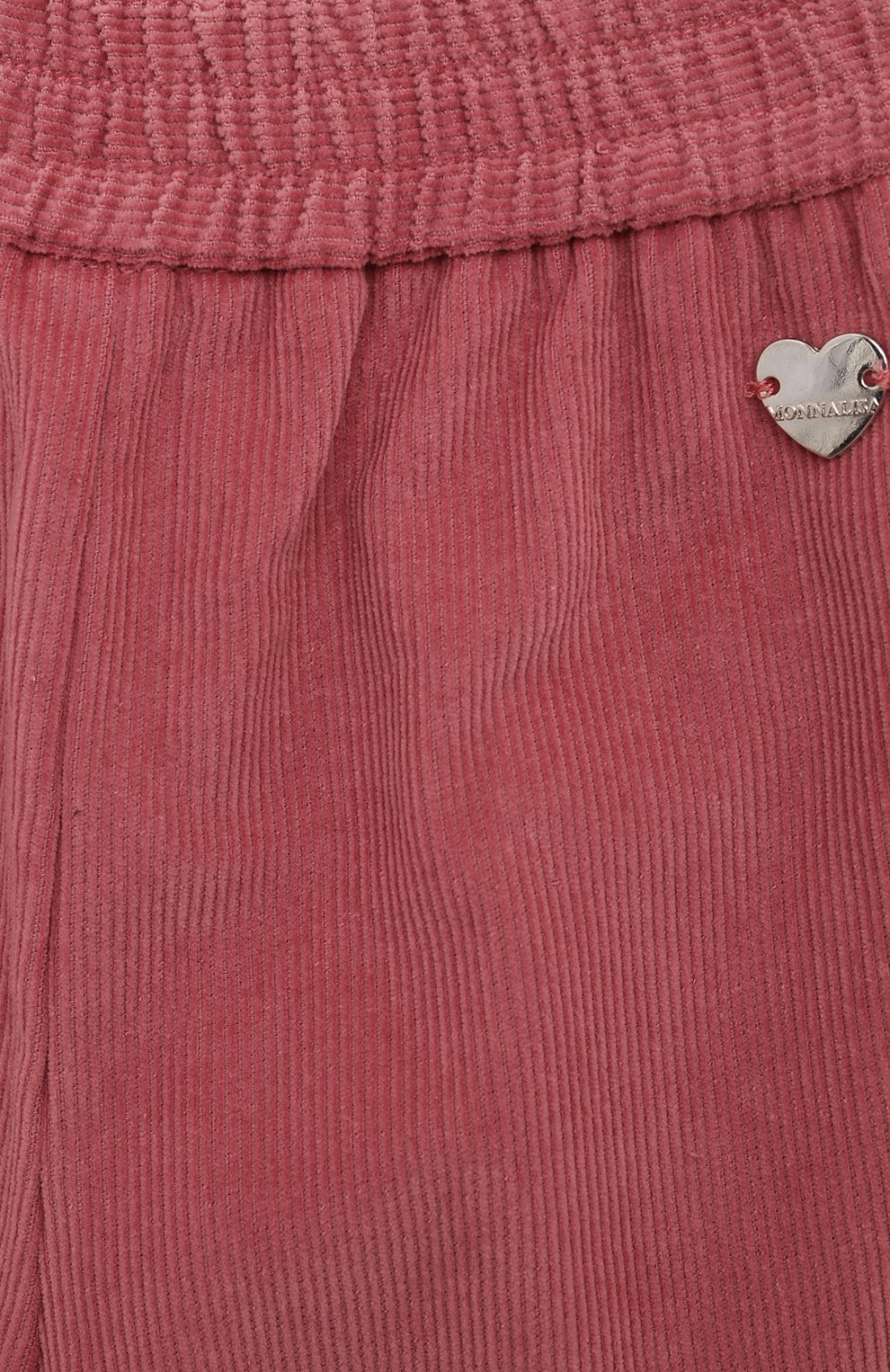 Вельветовые брюки MONNALISA темно-розового цвета по цене 8750 руб., арт. 37D407RU, фото 3 Вельветовые брюки MONNALISA, арт. 37D407RU, фото 3