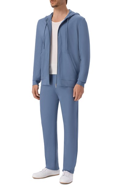 Хлопковые брюки ZIMMERLI серого цвета по цене 25550 руб., арт. 1357-21143, фото 2 Хлопковые брюки ZIMMERLI, арт. 1357-21143, фото 2