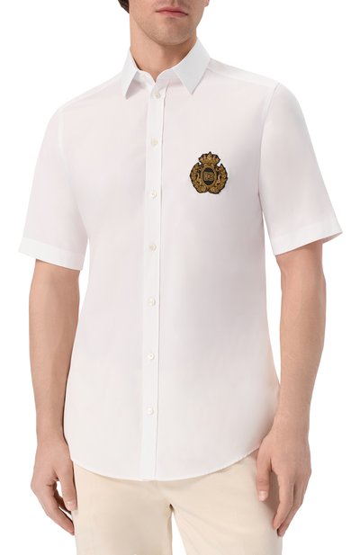 Хлопковая рубашка DOLCE & GABBANA, арт. G5NC5Z/FU5U8, фото 3