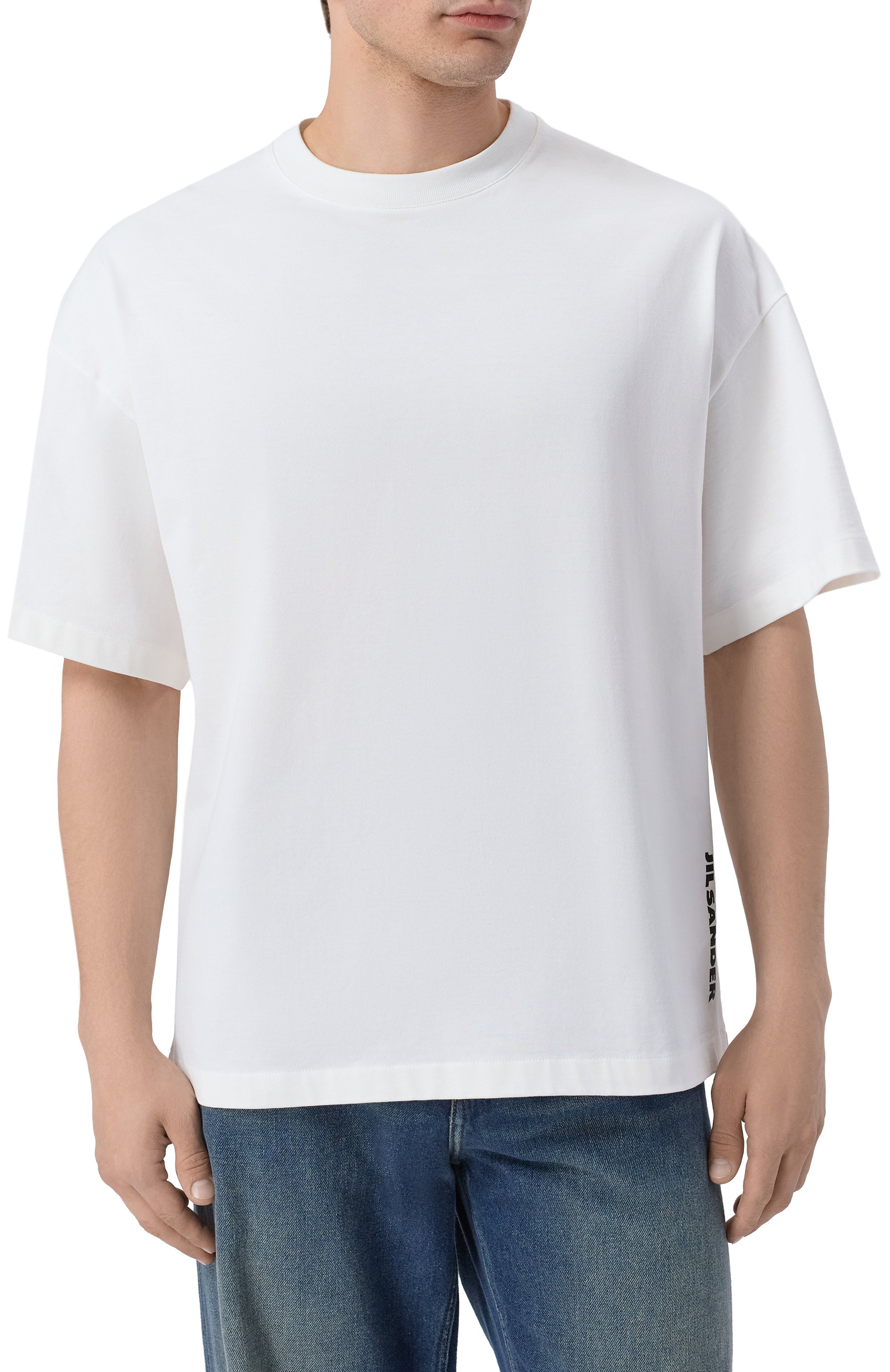 Хлопковая футболка JIL SANDER, арт. J22GC0277/J20347, фото 3