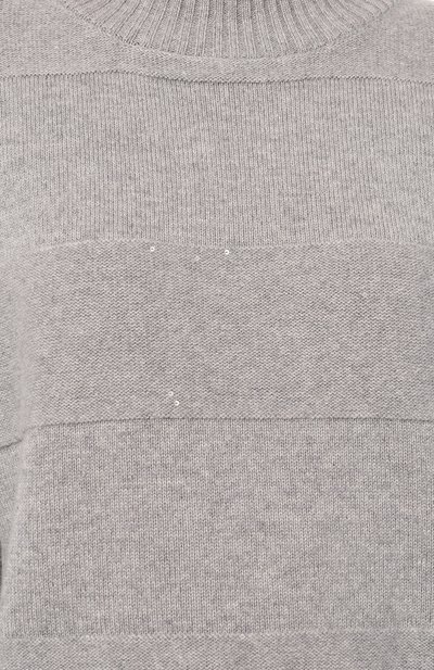 Пуловер из шерсти и шелка PANICALE серого цвета по цене 51450 руб., арт. D350389CL, фото 5 Пуловер из шерсти и шелка PANICALE, арт. D350389CL, фото 5
