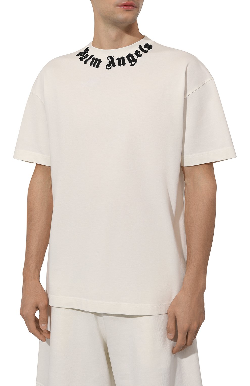Хлопковая футболка PALM ANGELS, арт. PMAA001F24JER007, фото 3
