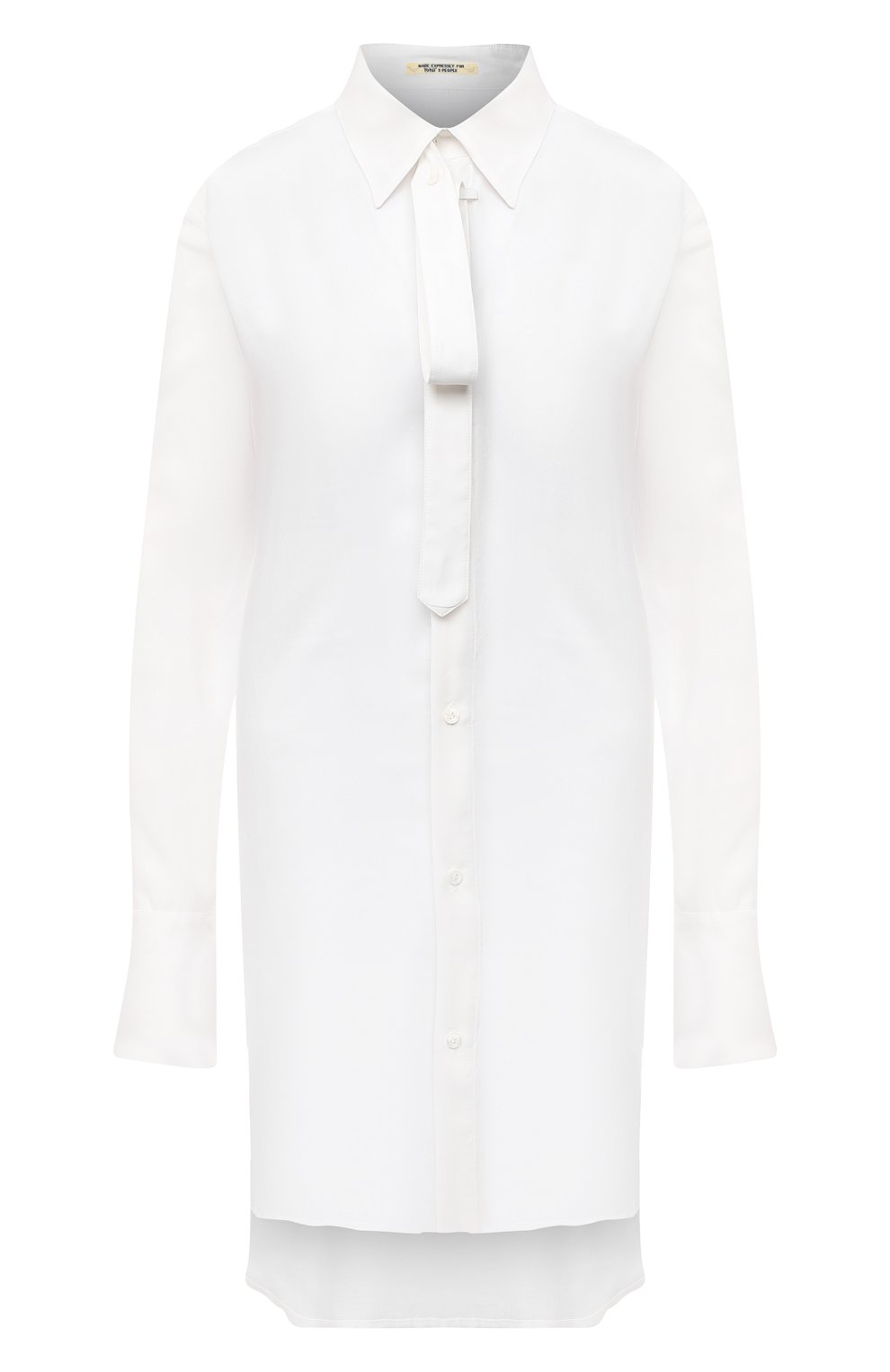Рубашка YOHJI YAMAMOTO белого цвета по цене 73950 руб., арт. FB-B53-201, фото 1 Рубашка YOHJI YAMAMOTO, арт. FB-B53-201, фото 1