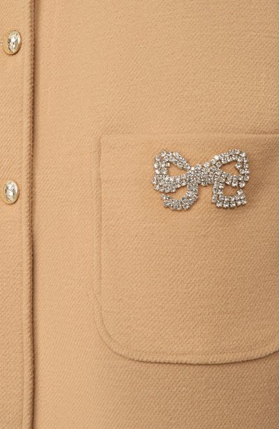Пальто ELIE SAAB JUNIOR бежевого цвета по цене 79500 руб., арт. EFCT003/TS1059, фото 3 Пальто ELIE SAAB JUNIOR, арт. EFCT003/TS1059, фото 3
