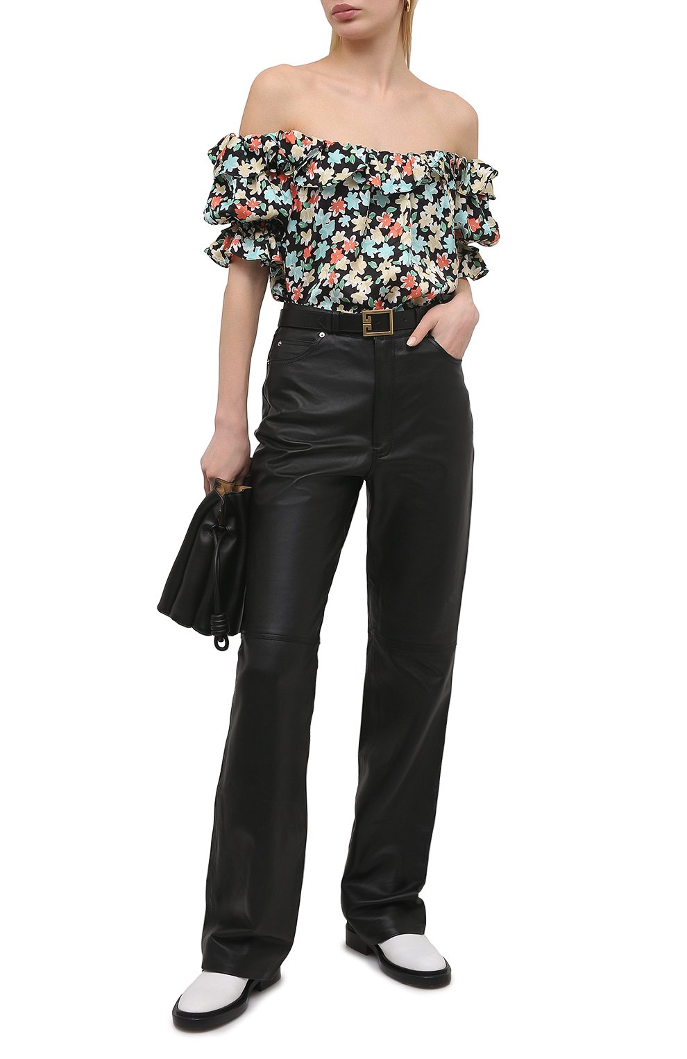 Шелковая блузка SAINT LAURENT, арт. 646229/Y5C61, фото 2