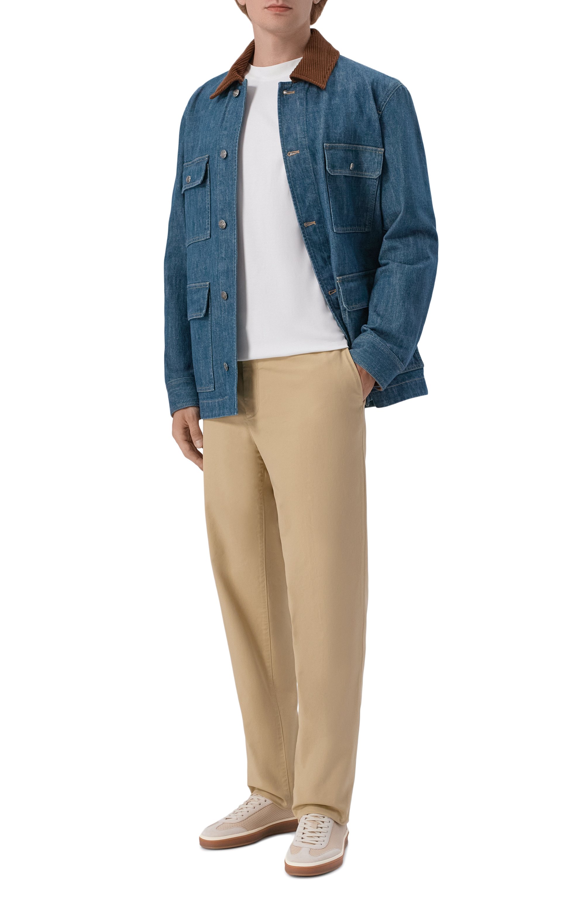 Кожаные кеды tennis walk LORO PIANA бежевого цвета по цене 129500 руб., арт. FAR1362, фото 2 Кожаные кеды tennis walk LORO PIANA, арт. FAR1362, фото 2