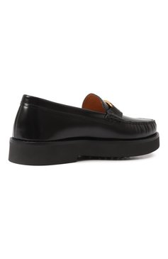 Женские кожаные лоферы TOD’S черного цвета, арт. XXW54K0HN90/SHA | Фото 5 (Материал сплава: Проставлено; Каблук высота: Низкий; Материал внешний: Натуральная кожа; Подошва: Платформа; Материал внутренний: Натуральная кожа; Драгоценные камни: Проставлено)